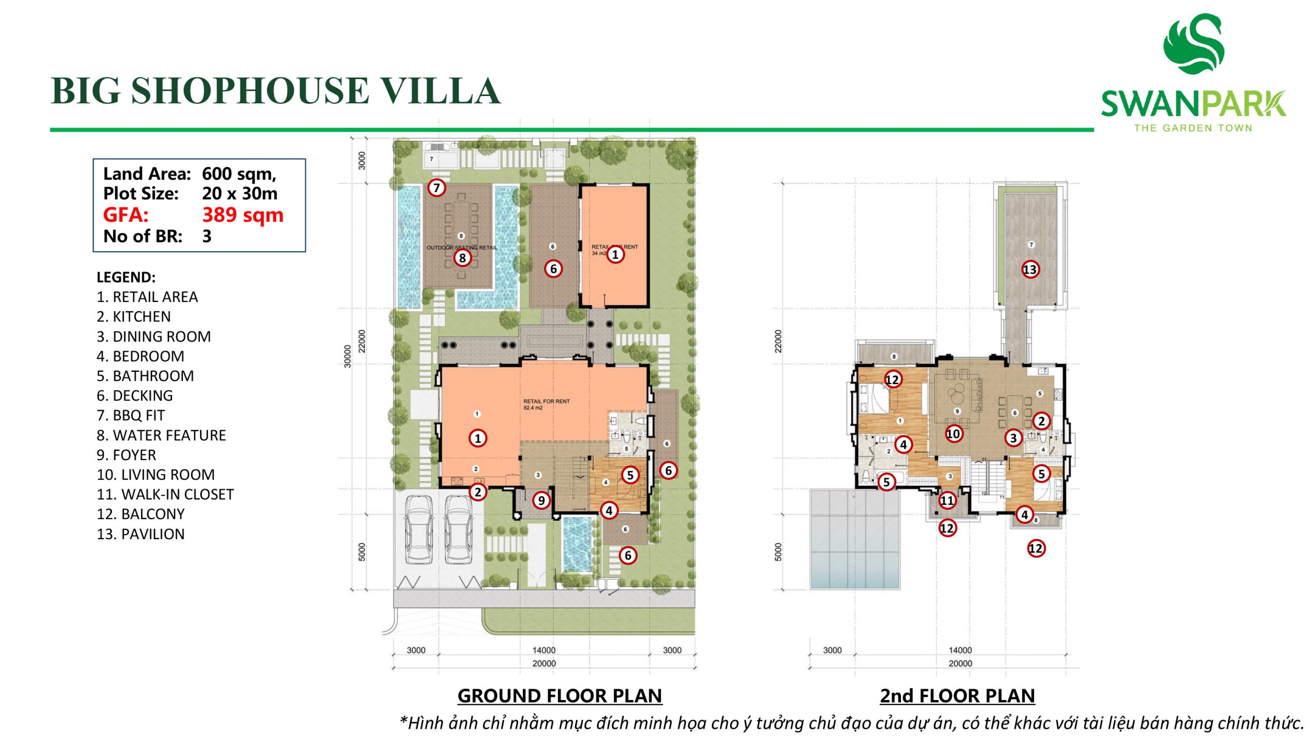 thiết kế big shophouse villa swanpark 1b