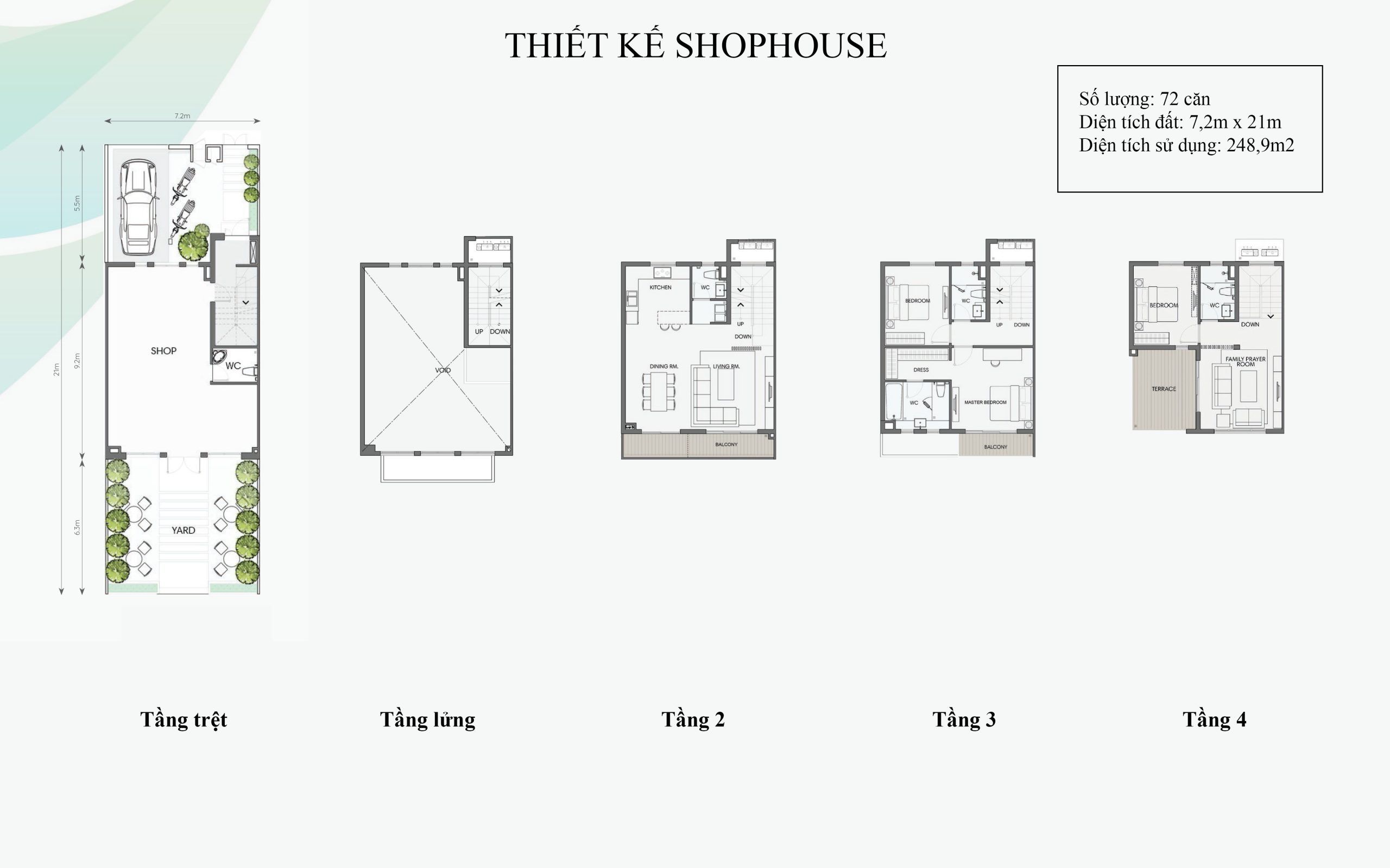 thiết kế shophouse swanpark 1a